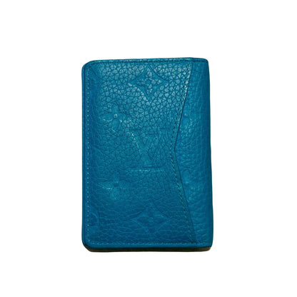 Louis Vuitton Blue Taurillon Monogram Pocket Organizer