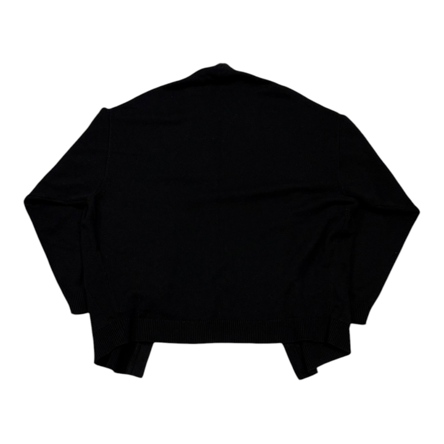 Balenciaga Crest & Pin Wrap Cardigan Black