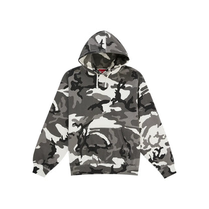 Supreme Satin Applique Hooded Sweatshirt (SS26) Snow Camo