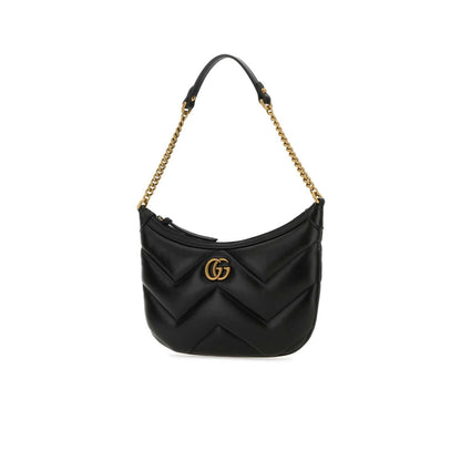 Gucci GG Marmont Small Quilted Shoulder Bag Black