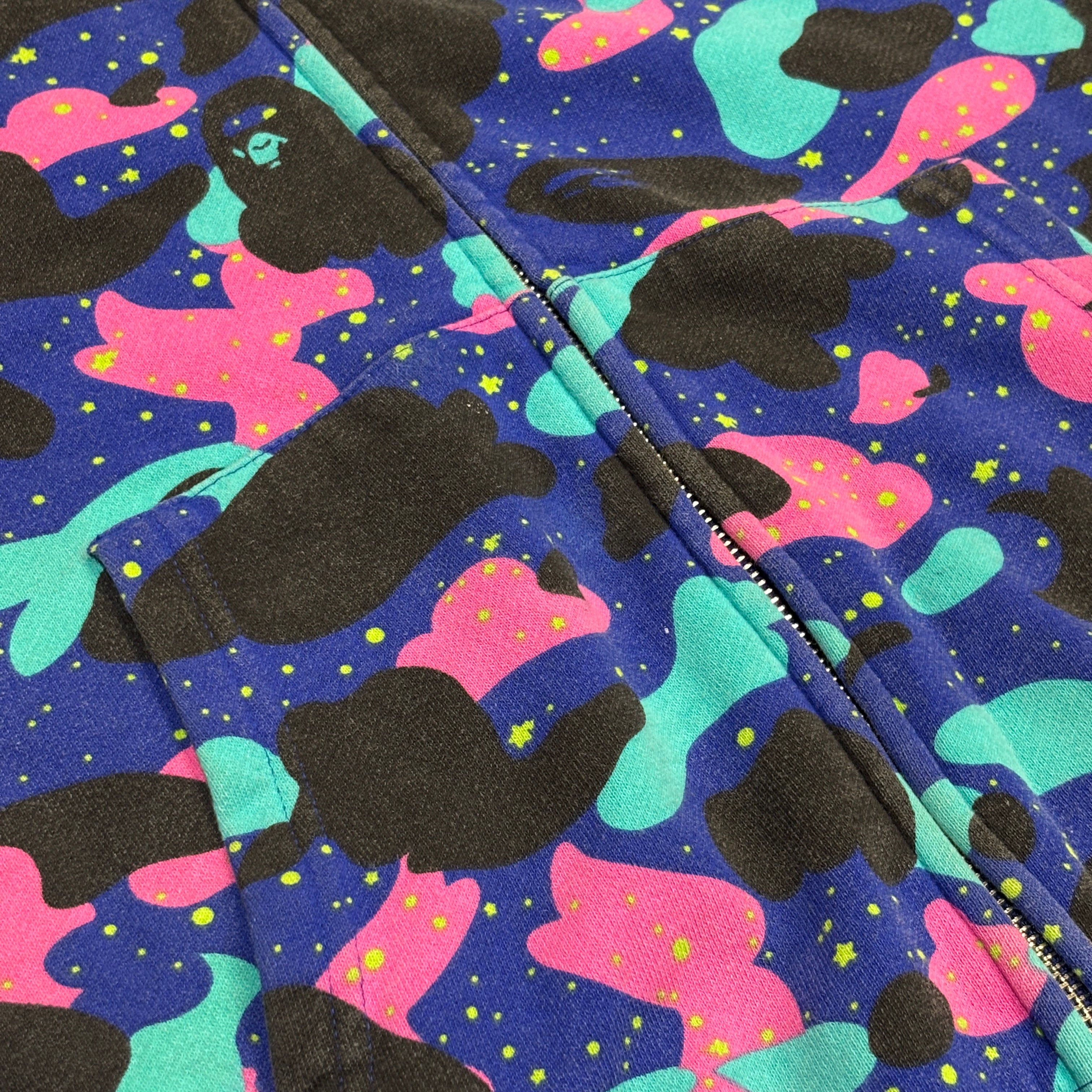 BAPE x Kid Cudi Shark Full Zip Hoodie Multi