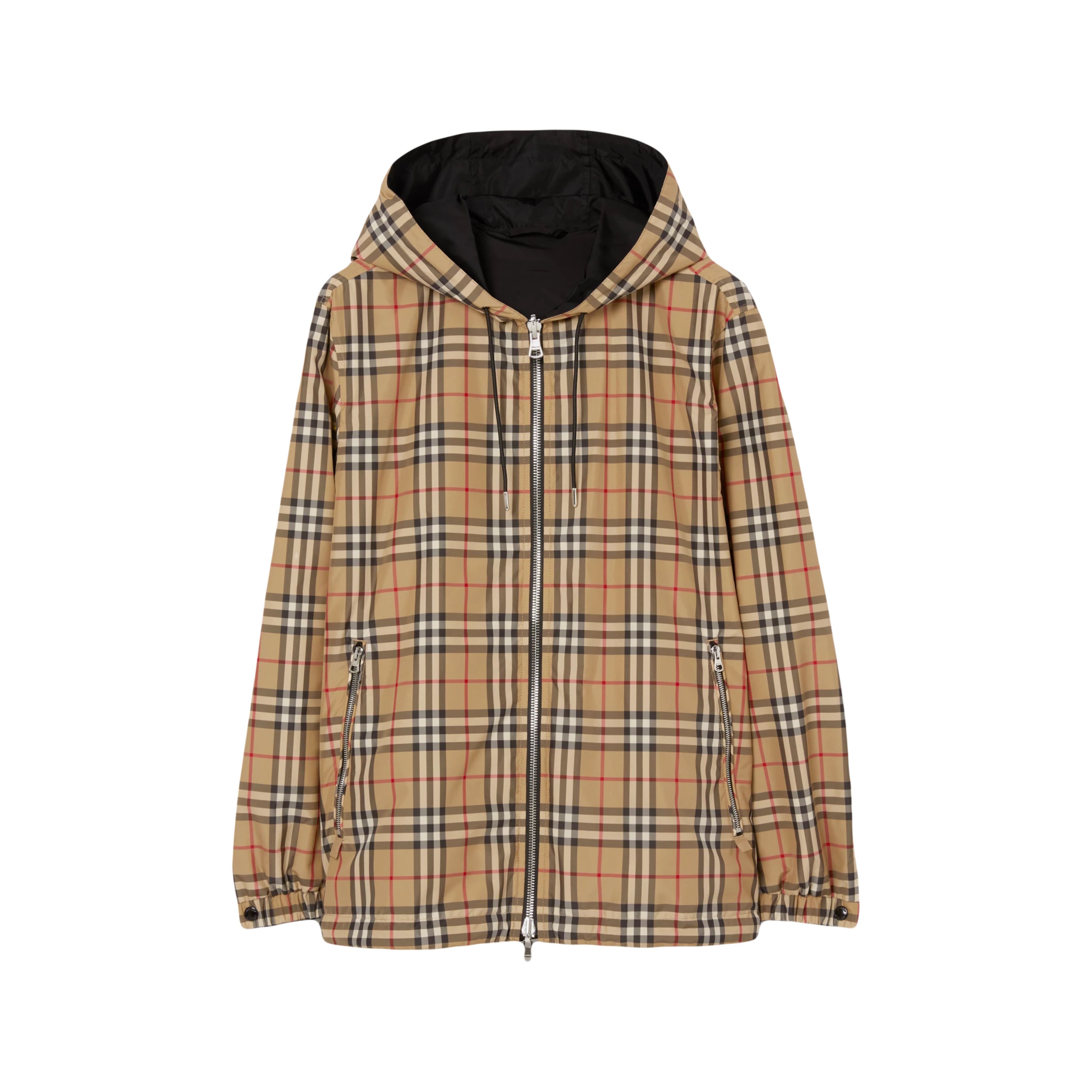 Burberry Check Reversible Hooded Jacket