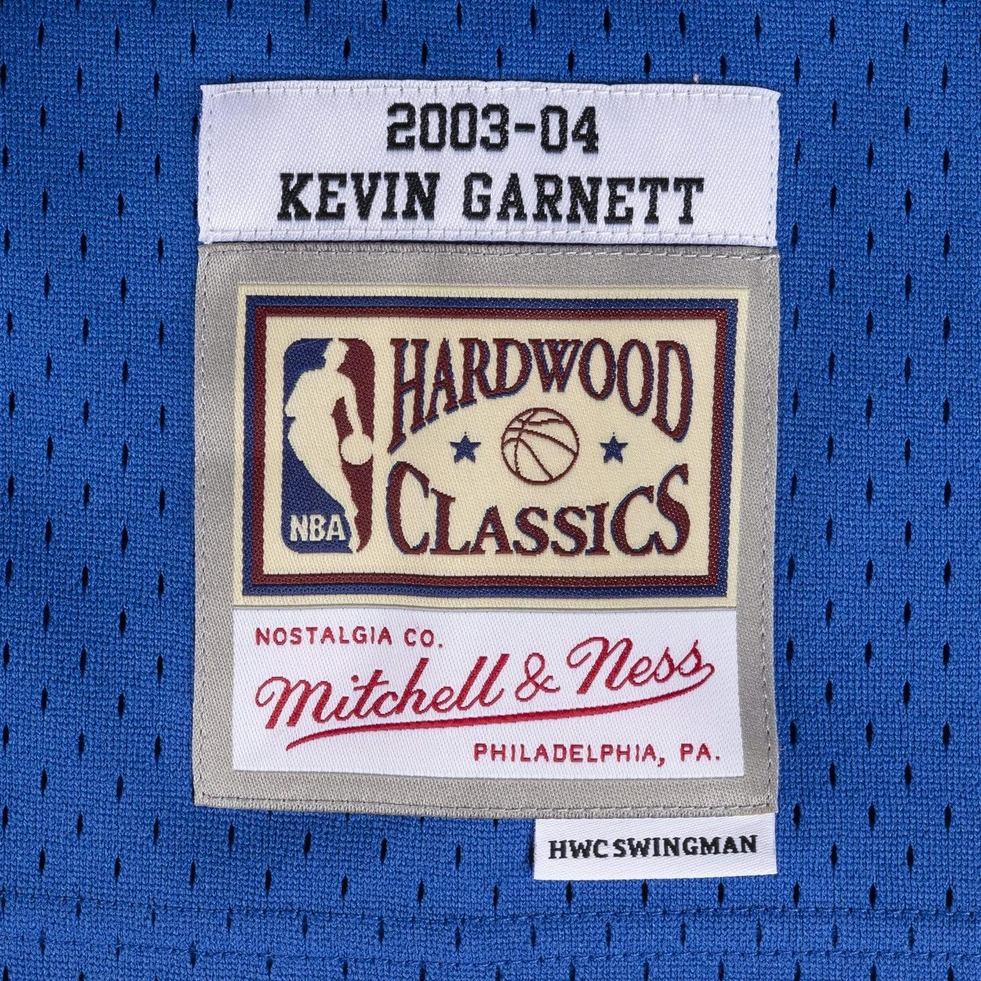 Mitchell & Ness Minnesota Timberwolves Kevin Garnett 2003/04 Hardwood Classics Swingman Jersey Blue