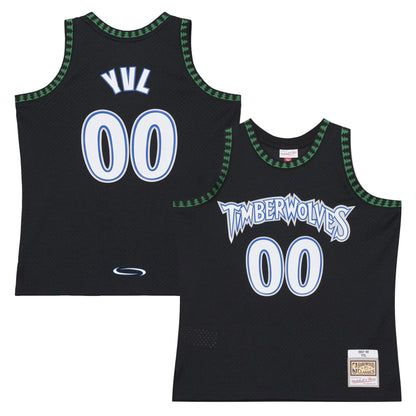 Mitchell & Ness x Playboi Carti Black Minnesota Timberwolves 1997-98 Swingman Jersey