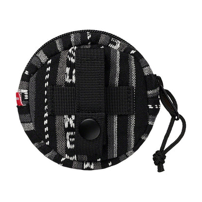 Supreme Woven Stripe Coin Pouch Black