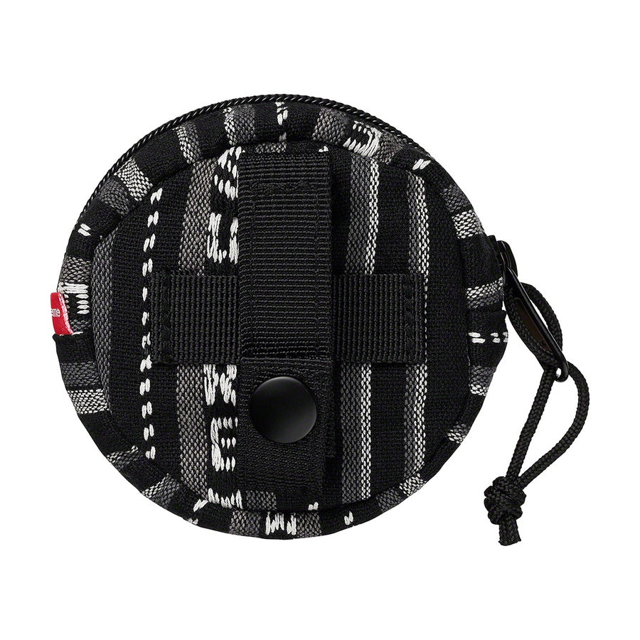 Supreme Woven Stripe Coin Pouch Black