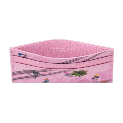 Louis Vuitton Skateboard Double Card Case Skateboard/Pink