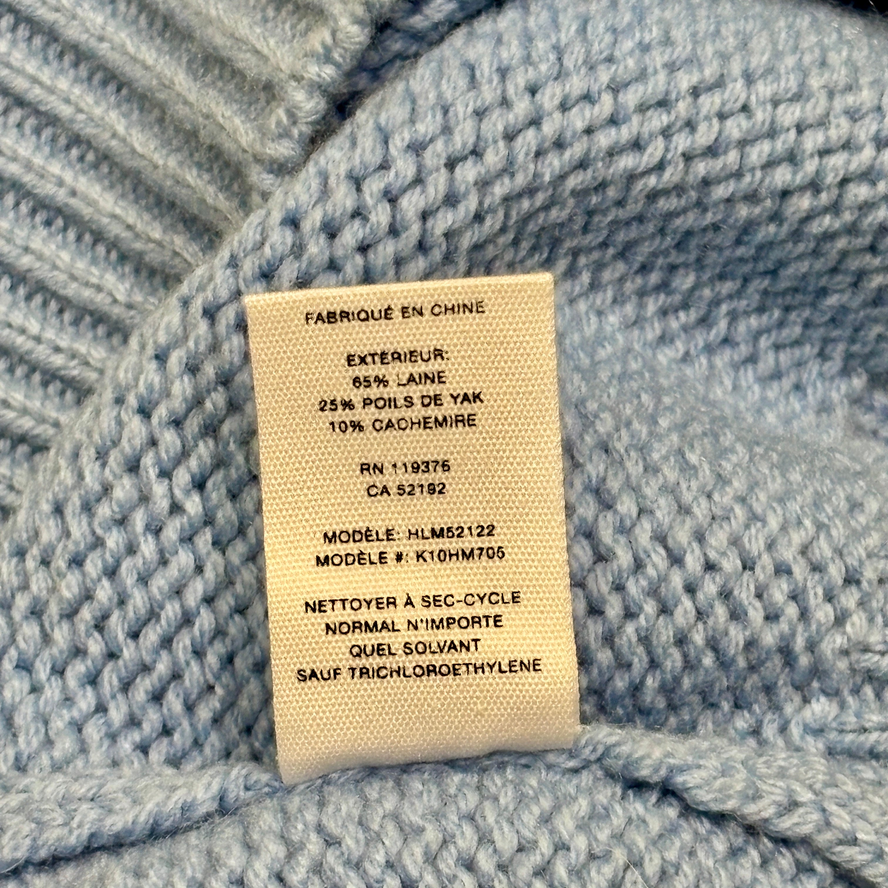 Helmut Lang Wool/Cashmere Distressed Sweater
