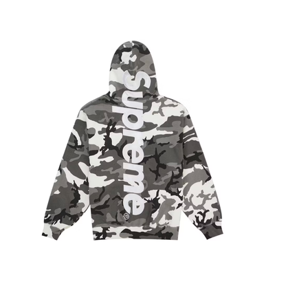Supreme Satin Applique Hooded Sweatshirt (SS26) Snow Camo