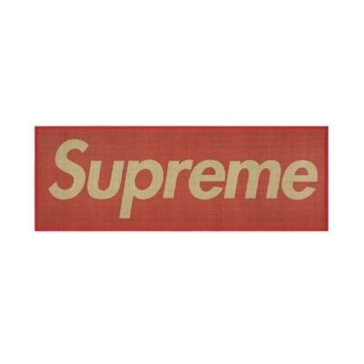 Supreme Woven Straw Mat Red