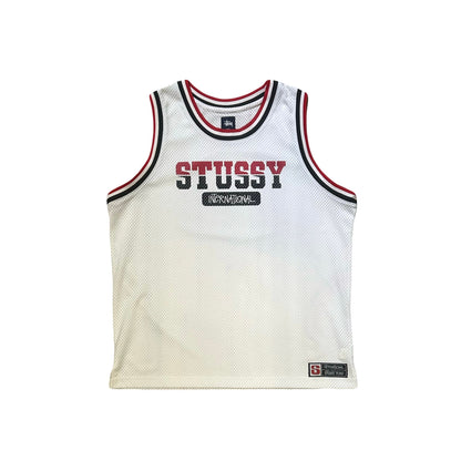 Stussy International Basketball Jersey White