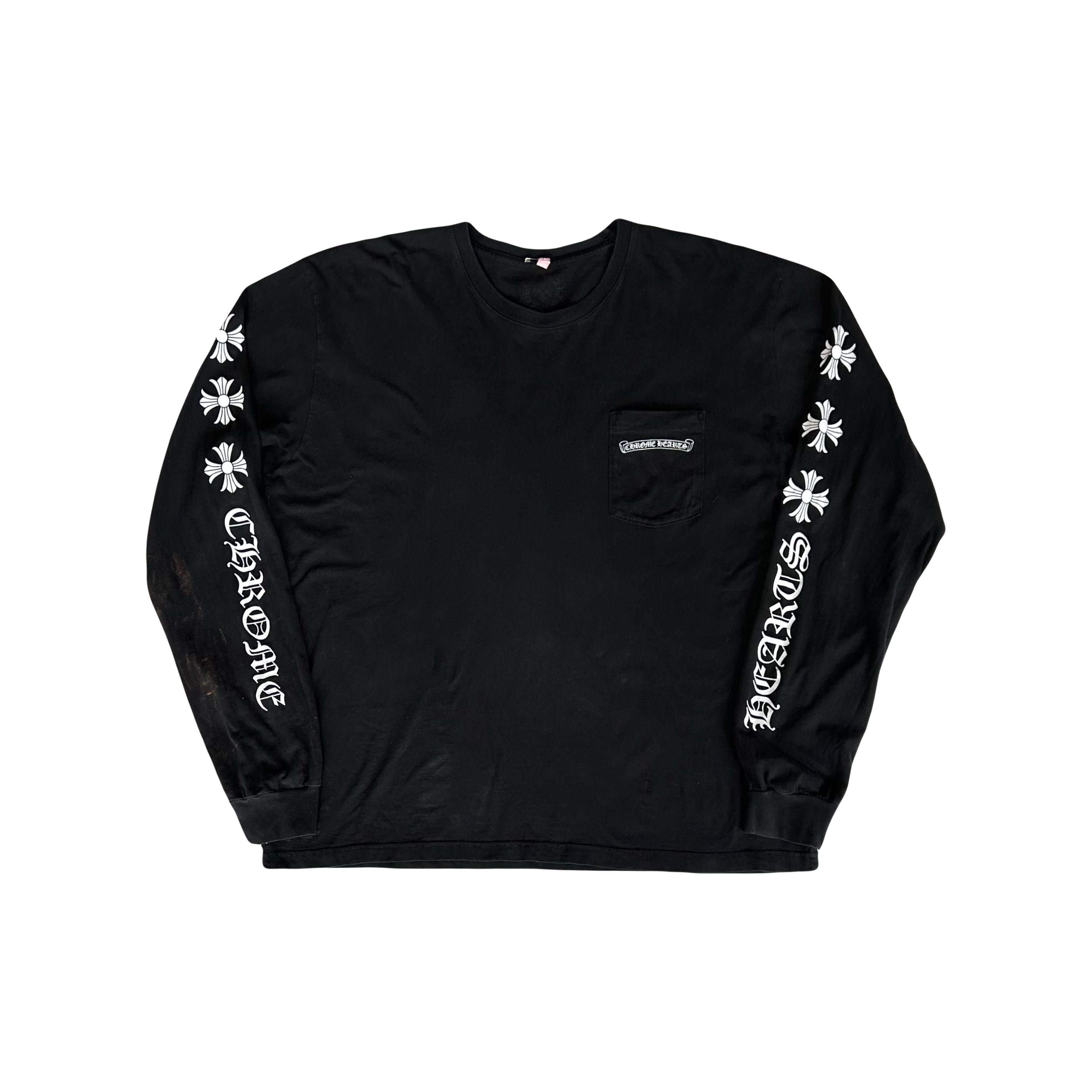Chrome Hearts Cross Lettering LS Tee Black