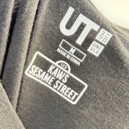 KAWS x Uniqlo x Sesame Street Group #2 Tee Black