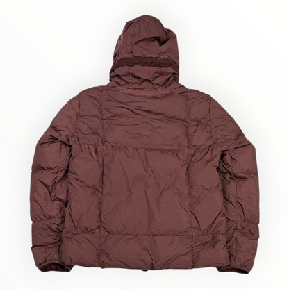 Stone Island Garment Dyed Crinkle NY Down Jacket Burgundy