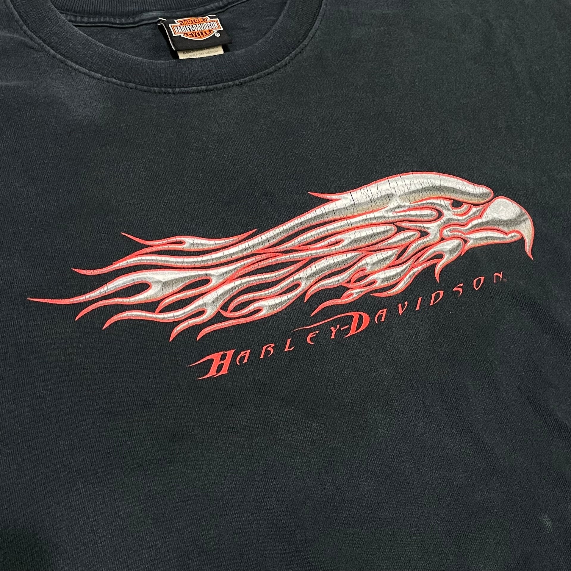 Y2K Harley Davidson Flame LS Black