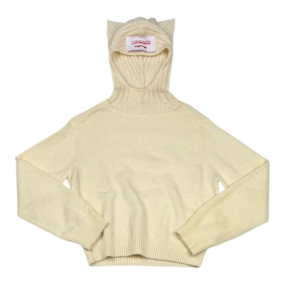 Charles Jeffrey Loverboy Ears Balaclava Sweater Off-white
