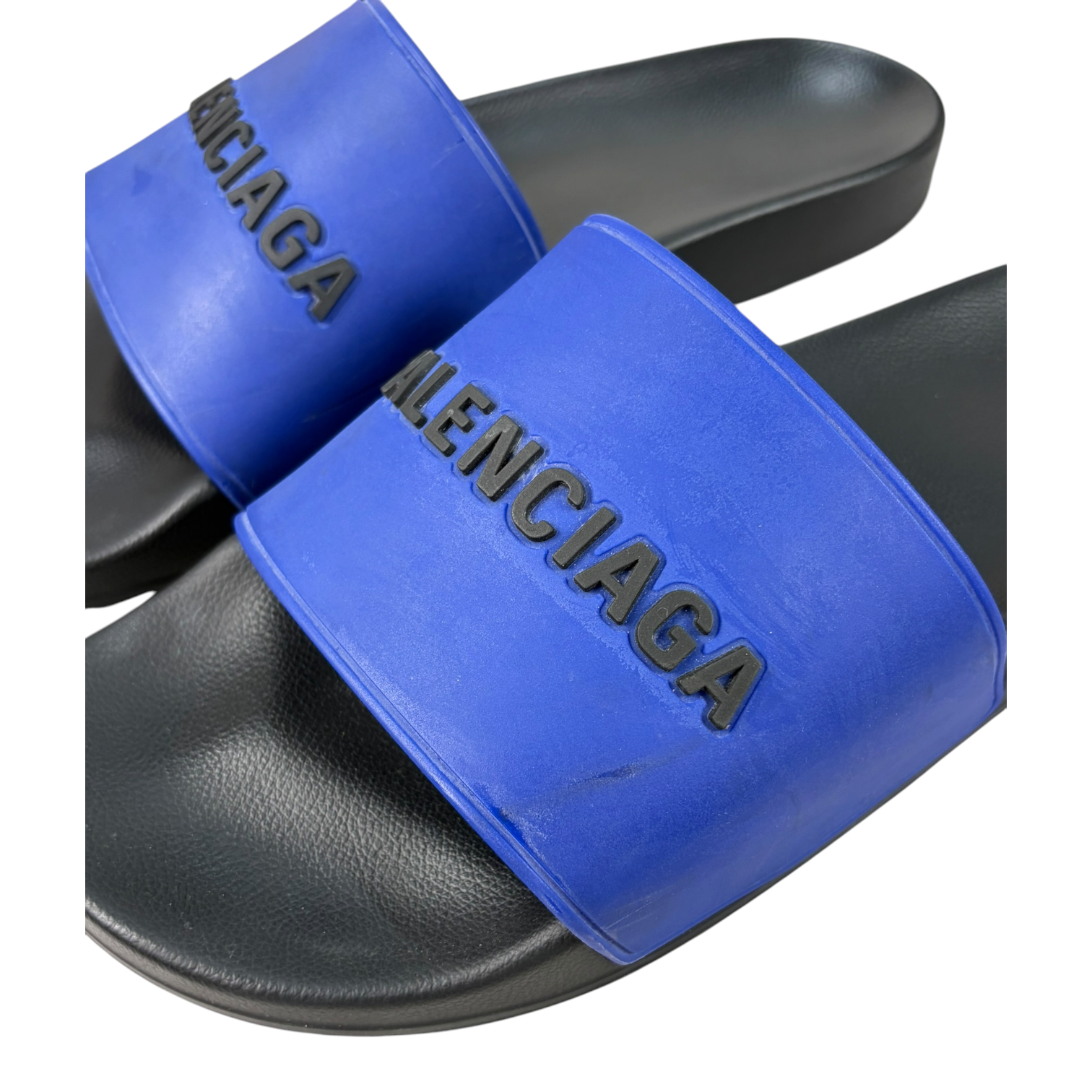 Balenciaga Pool Slide Navy Blue Black