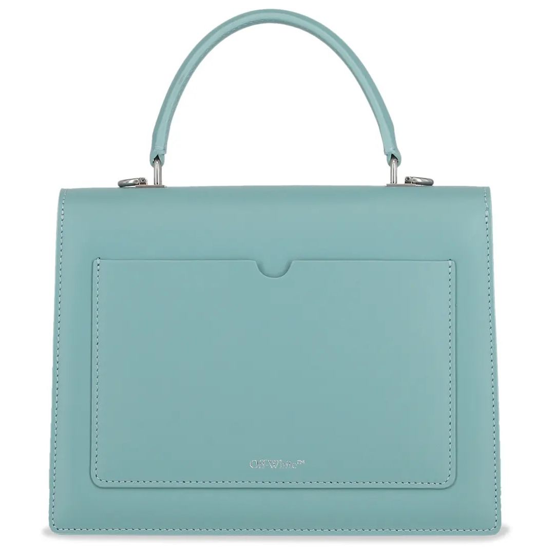 Off-White Jitney 2.8 Leather Shoulder Bag Light Blue