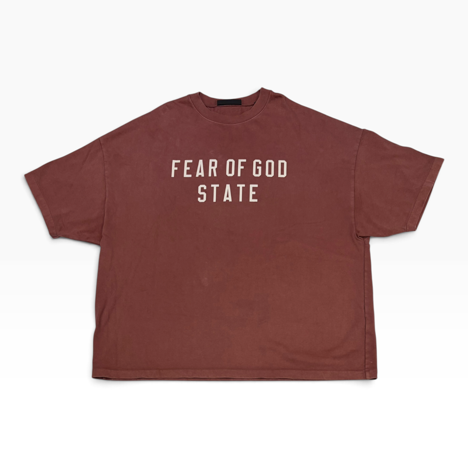Fear of God Essentials Heavy Crewneck Tee Crimson