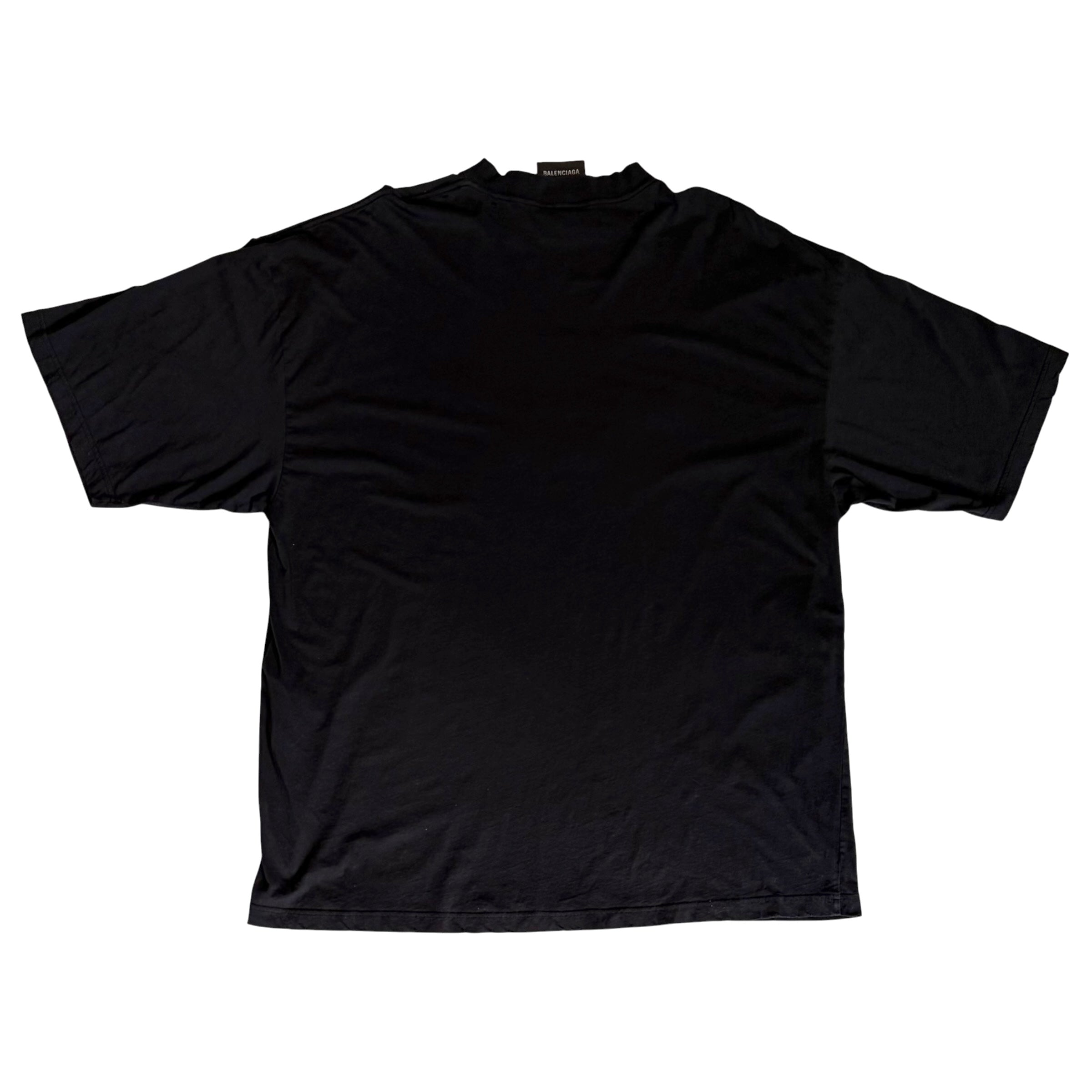 Balenciaga Styling Hotline Large Fit T-shirt Black Faded