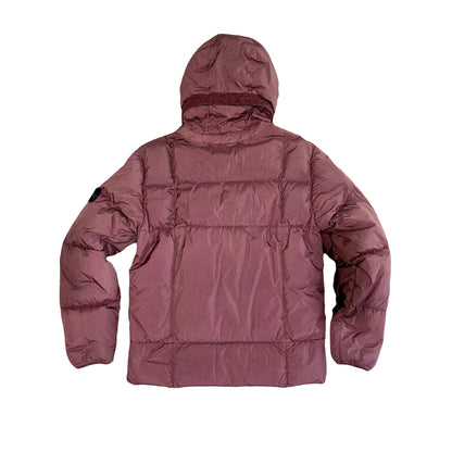 Stone Island Garment Dyed Crinkle NY Down Jacket Burgundy