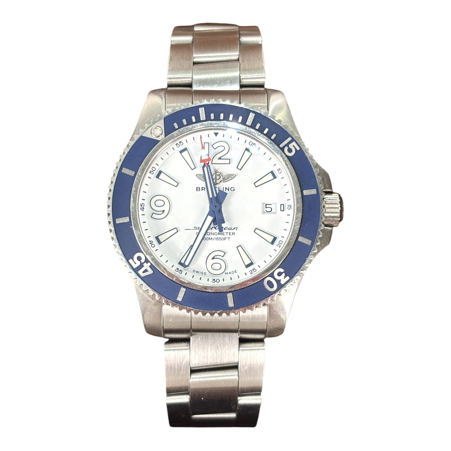 Breitling Superocean 42 White Dial Stainless Steel Men's Watch