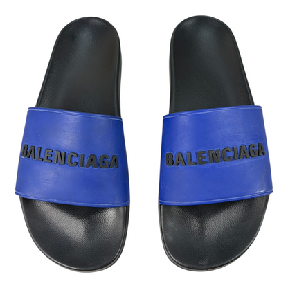 Balenciaga Pool Slide Navy Blue Black