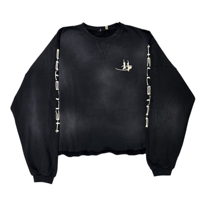 Hellstar Studios Gothic Mirror Face Crewneck Black