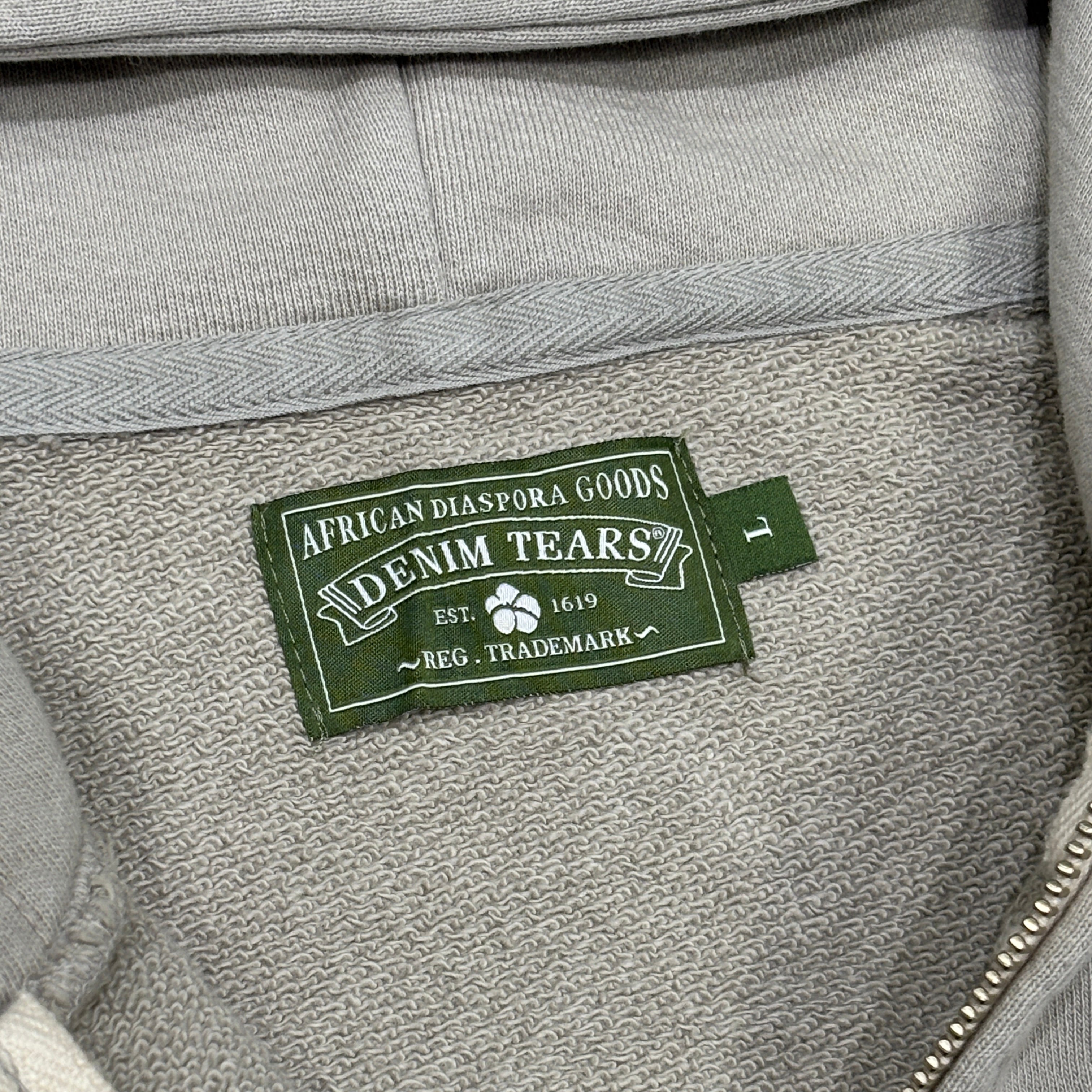 Denim Tears Denim University Zip Hoodie Grey