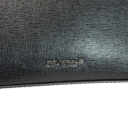 OFF-WHITE Diagonal Stripes Binder Shoulder Bag Mini Black