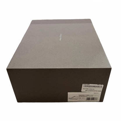 Rick Owens Temple Jumbolace Low Full Grain Cow Leather Black Milk
