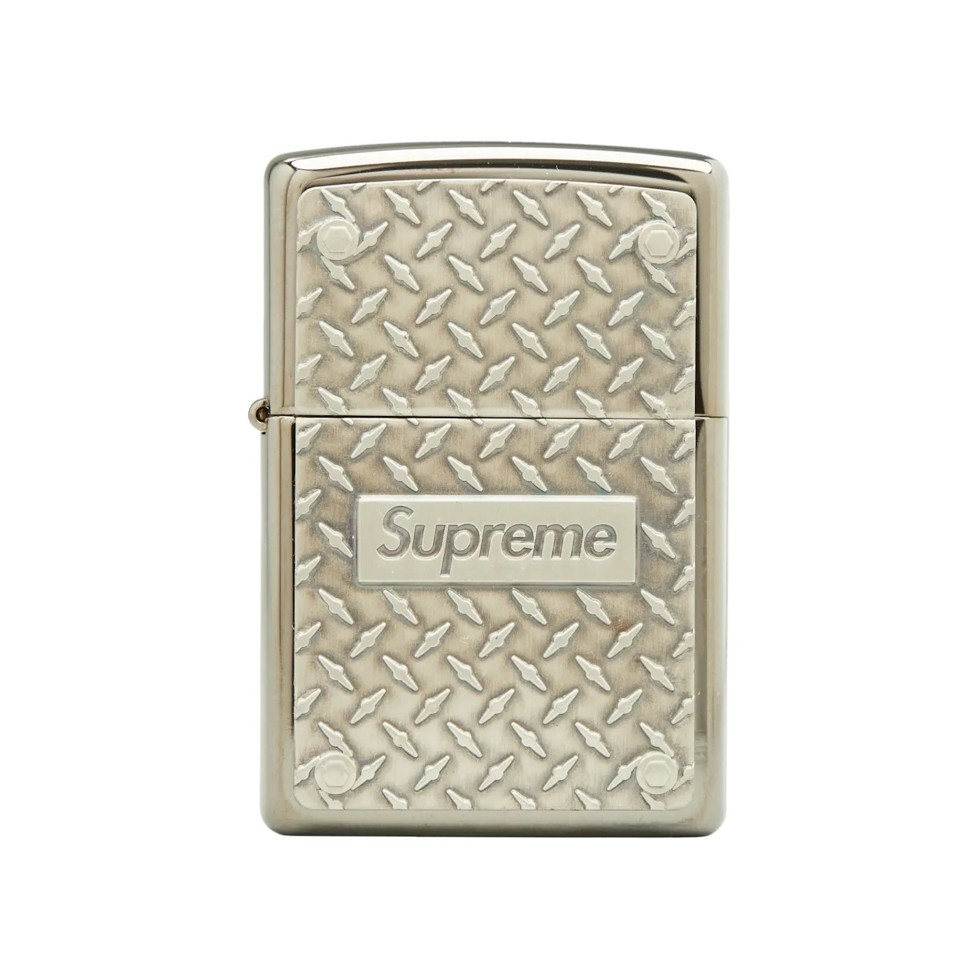 Supreme Diamond Plate Zippo Metal