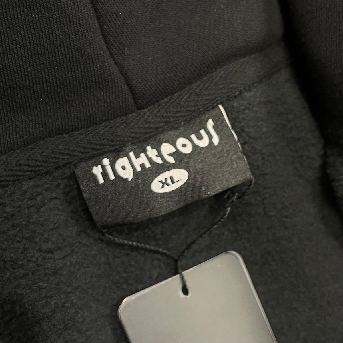 Righteous Risen King Cropped Zip Up Hoodie Black