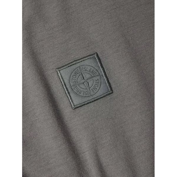 Stone Island Ghost Logo-Appliquéd Cotton-Jersey Polo Shirt