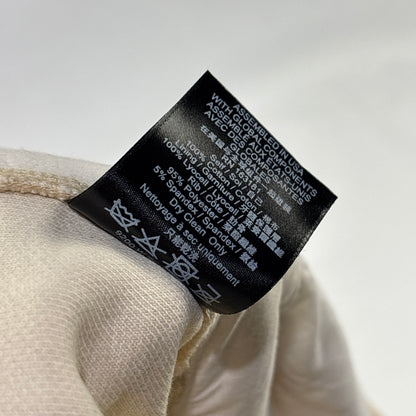 Rhude Quarter Zip Varsity Sweater Cream