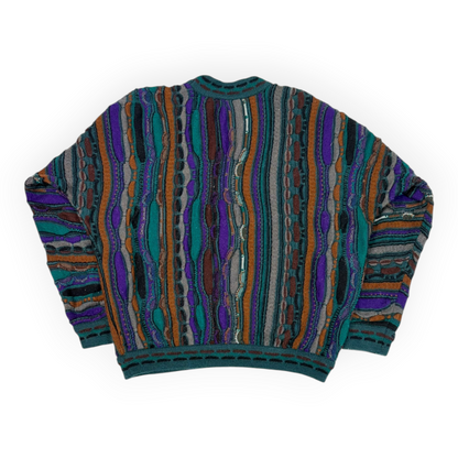 90's Coogi 3D Knit Sweater Multicolor
