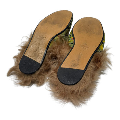 Gucci Princetown Jaqcquard Silk Dragon Loafers