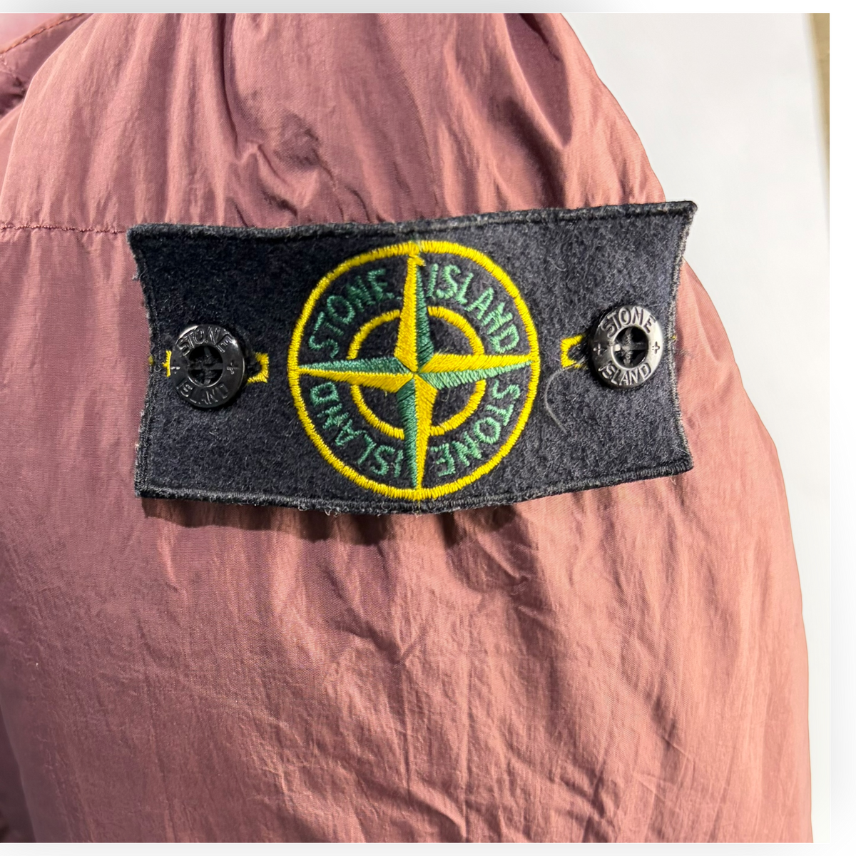 Stone Island Garment Dyed Crinkle NY Down Jacket Burgundy