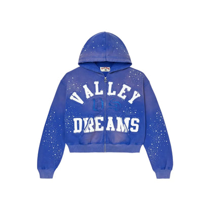 Vale Forever Classico Zip Up Hoodie Sapphire