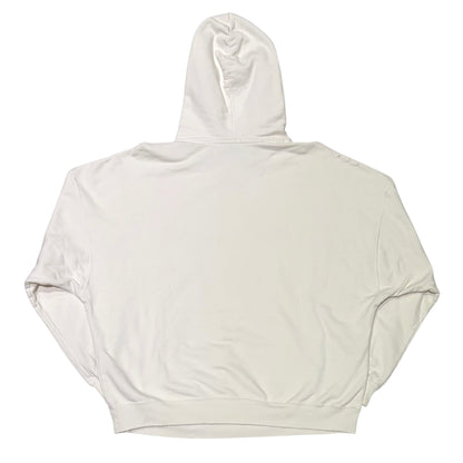 Balenciaga Script Logo Hoodie White