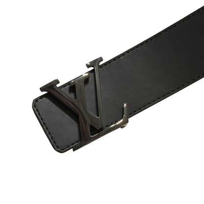 Louis Vuitton Reversible Belt Initiales Monogram Eclipse Reverse 40MM Gray