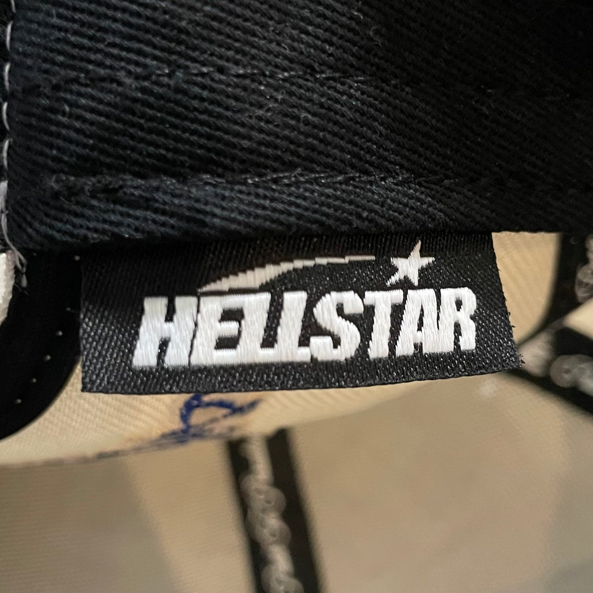 Hellstar Shark Teeth Snapback Off White/Royal Blue