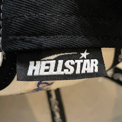 Hellstar Shark Teeth Snapback Off White/Royal Blue