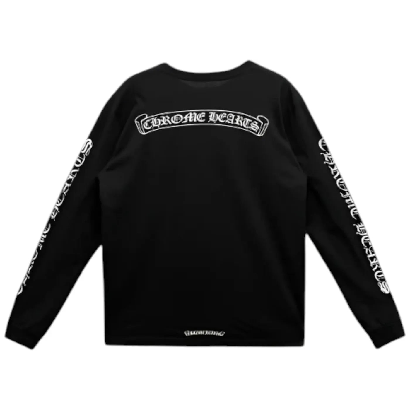 Chrome Hearts Scroll Logo L/S Pocket T-shirt Black