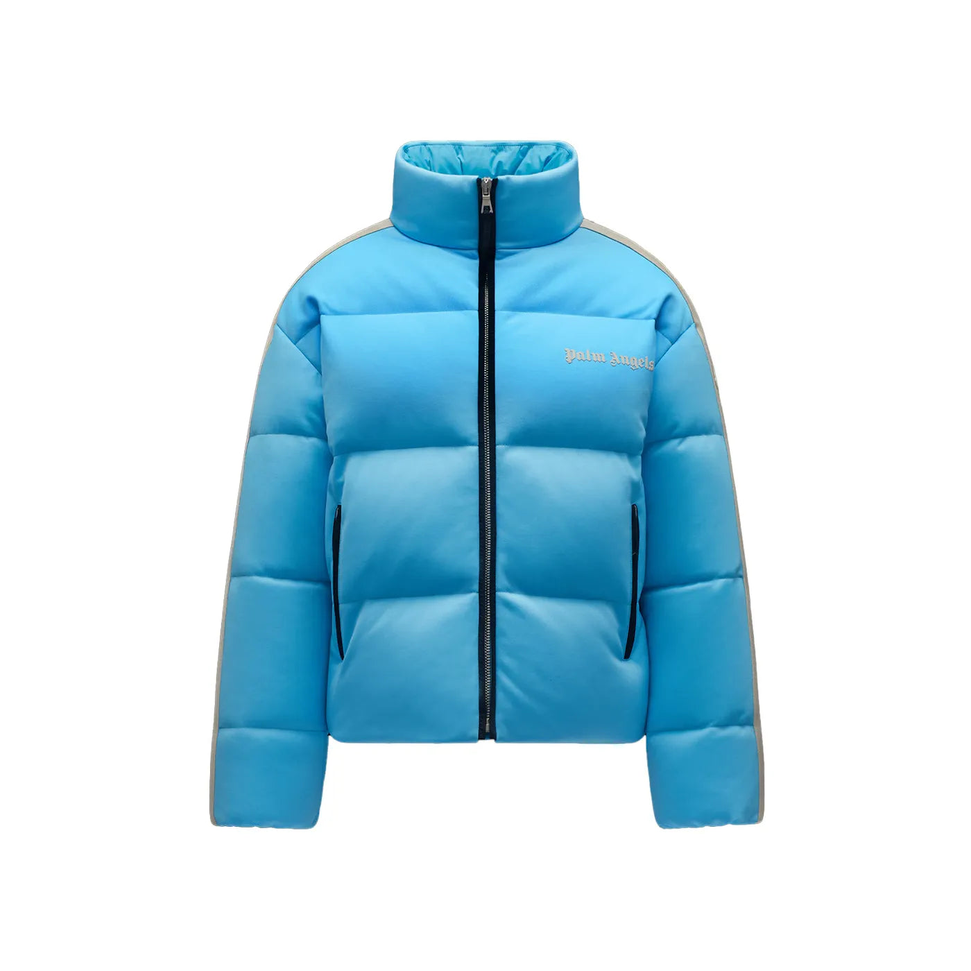 Moncler x Palm Angels Rodman Short Down Jacket Light Blue White