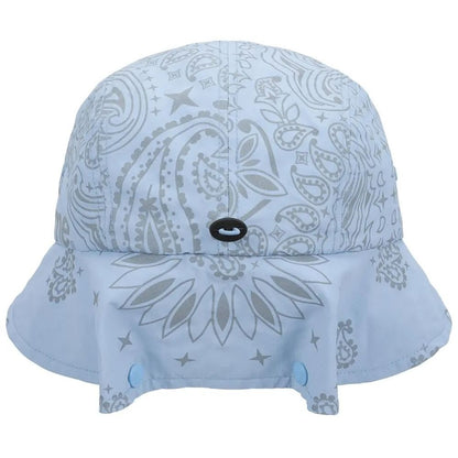 Supreme Reflective Bandana Sunshield Camp Cap Light Blue