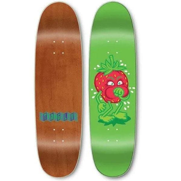 StrangeLove Skateboards Strawberry Cough Flocked Skateboard Deck