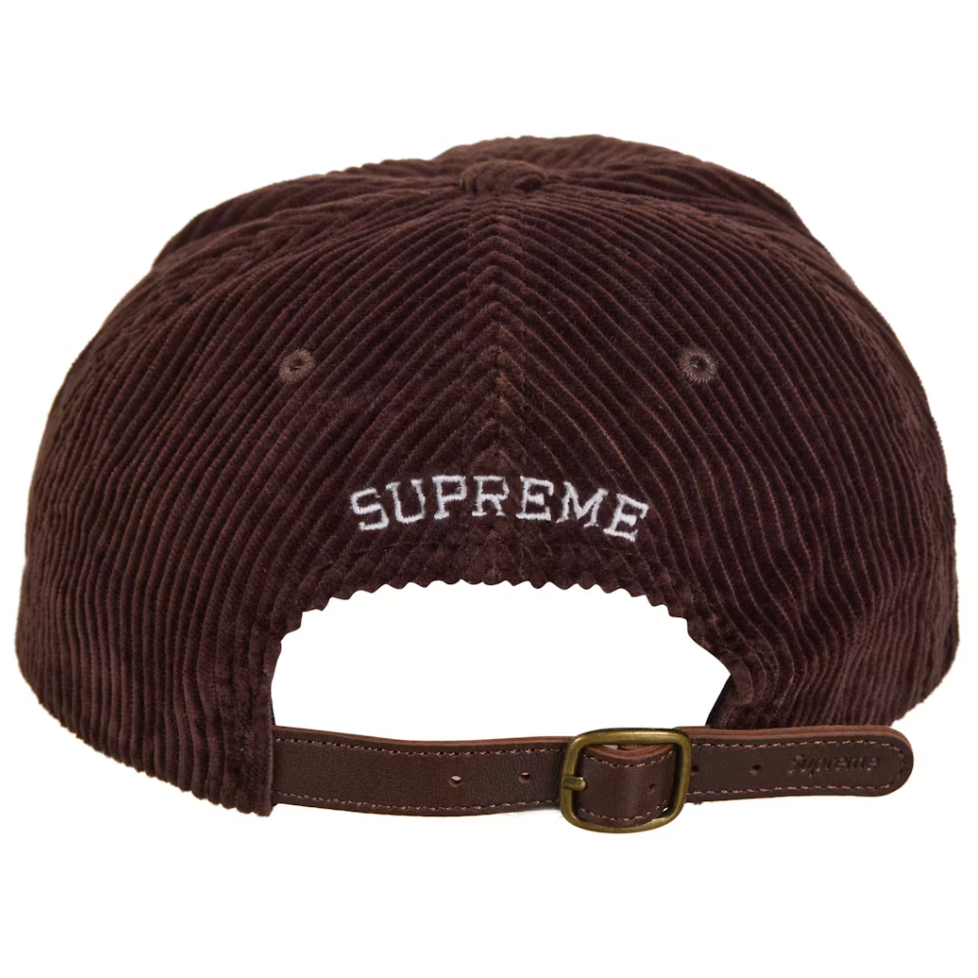 Supreme Corduroy S Logo 6-Panel (FW24) Dark Brown