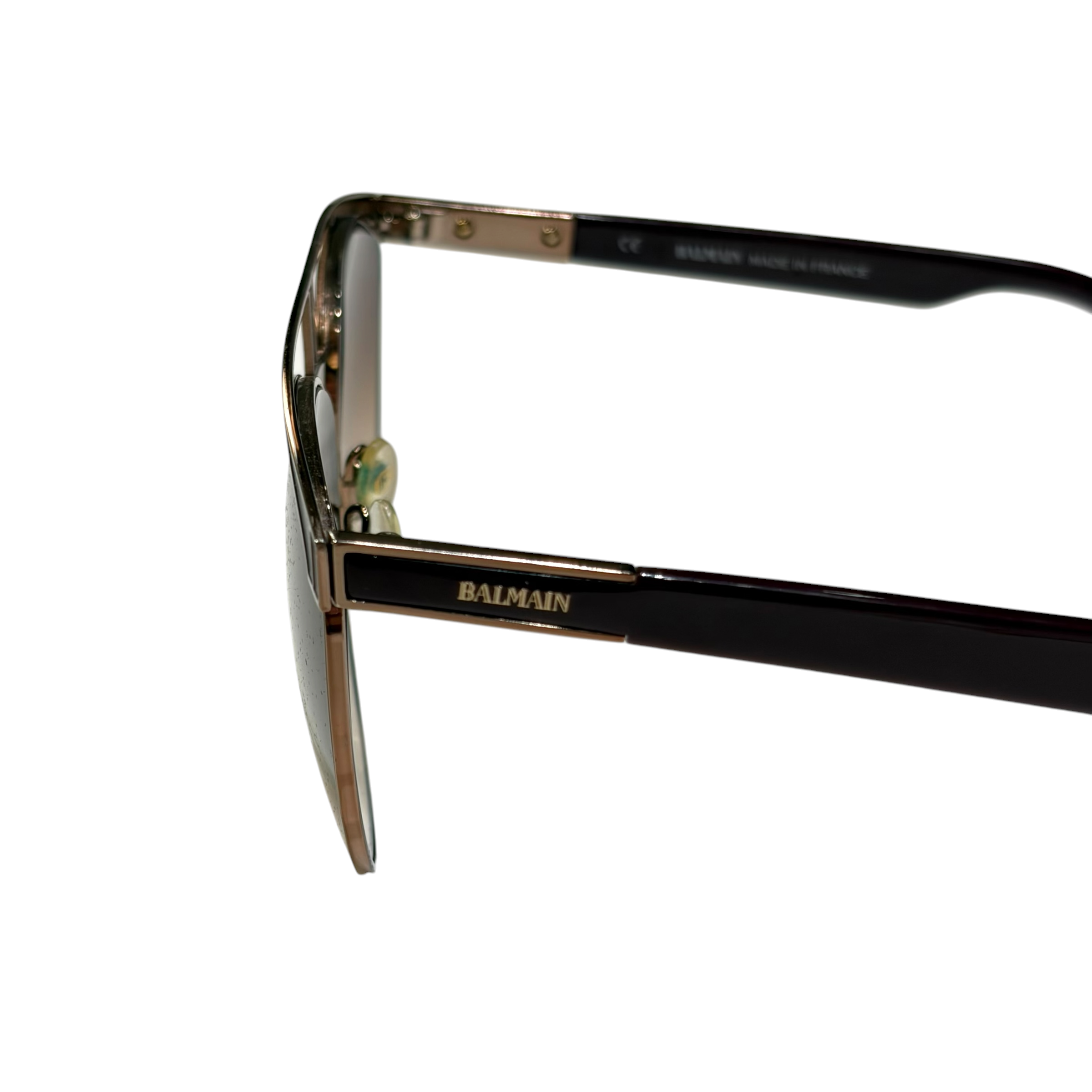 Balmain Wayfarer Gradient Sunglasses Rose Gold/Red