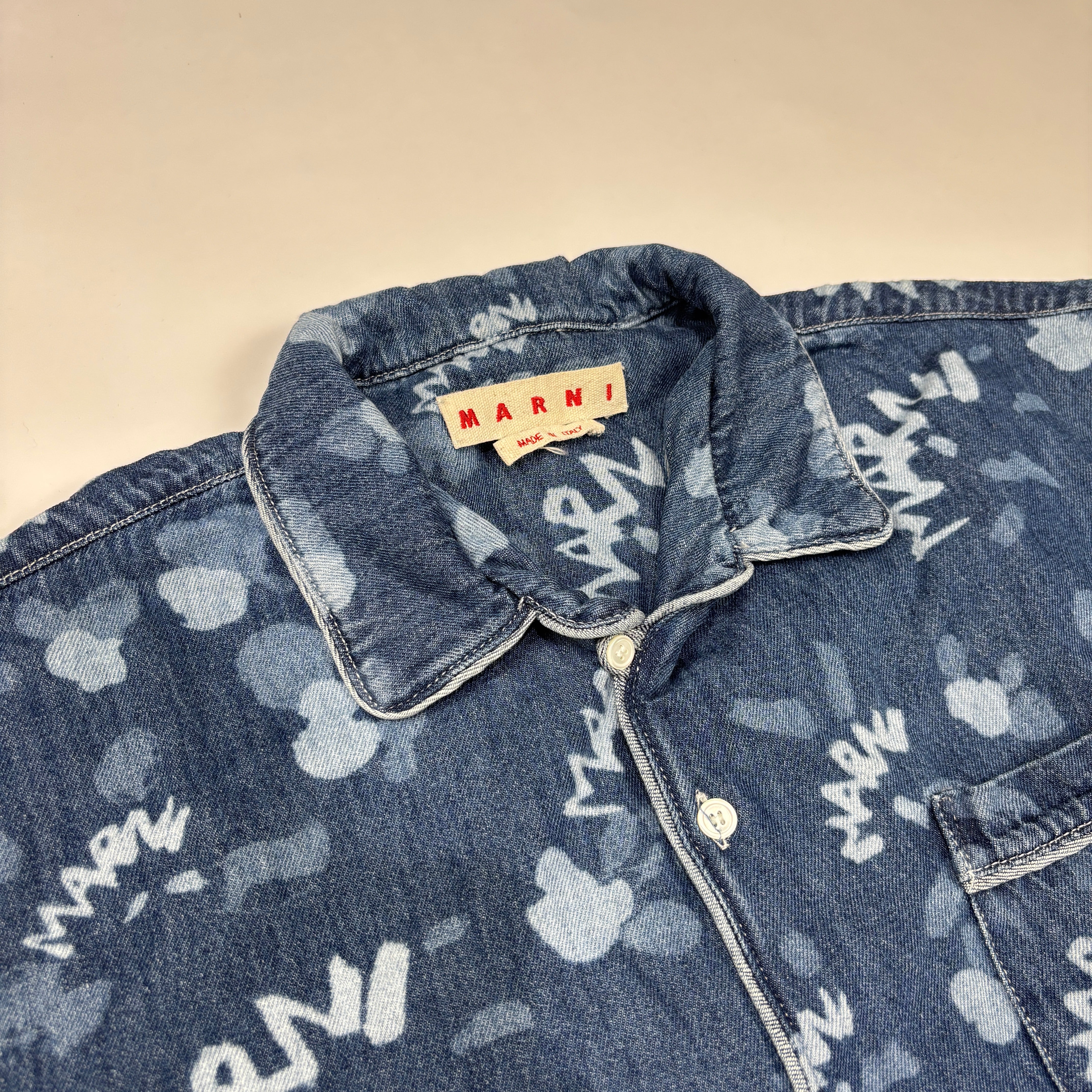 Marni Denim Shirt Iris Blue